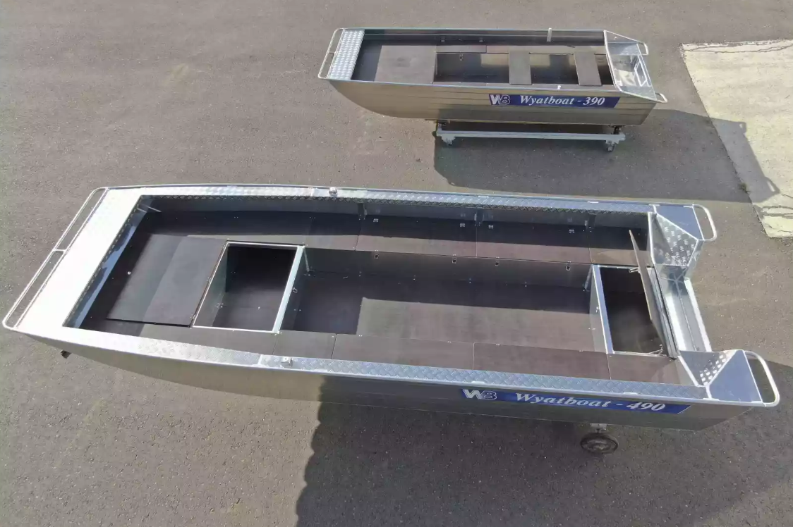 Алюминиевая лодка Wyatboat-490 Jonboat в Армавире