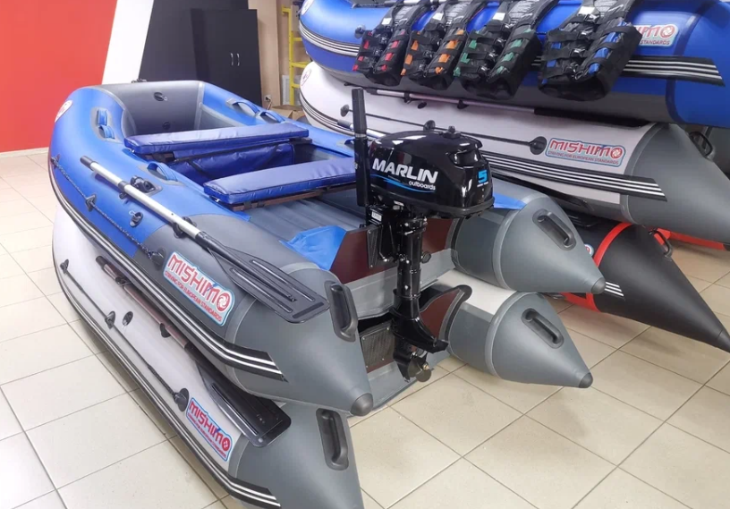 КОМПЛЕКТ ЛОДКА MISHIMO LITE 315 + МОТОР 5л.с в Армавире