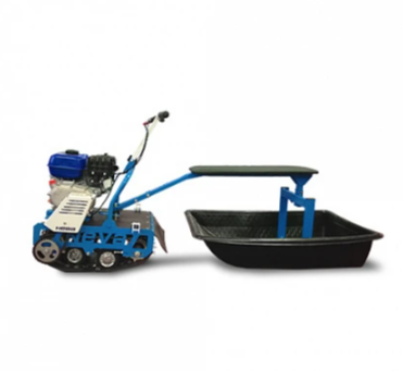 Мотобуксировщик НЕВА МС-1К с санями и сиденьем в Армавире