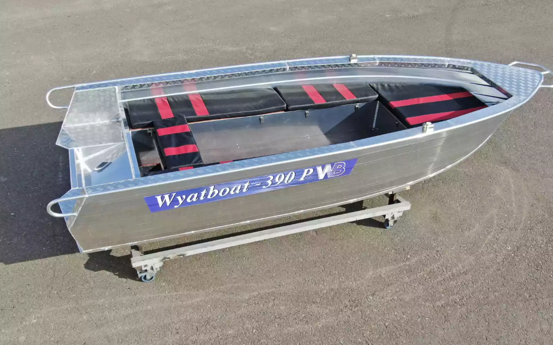 Алюминиевая лодка Wyatboat-390РМ увеличенный борт в Армавире