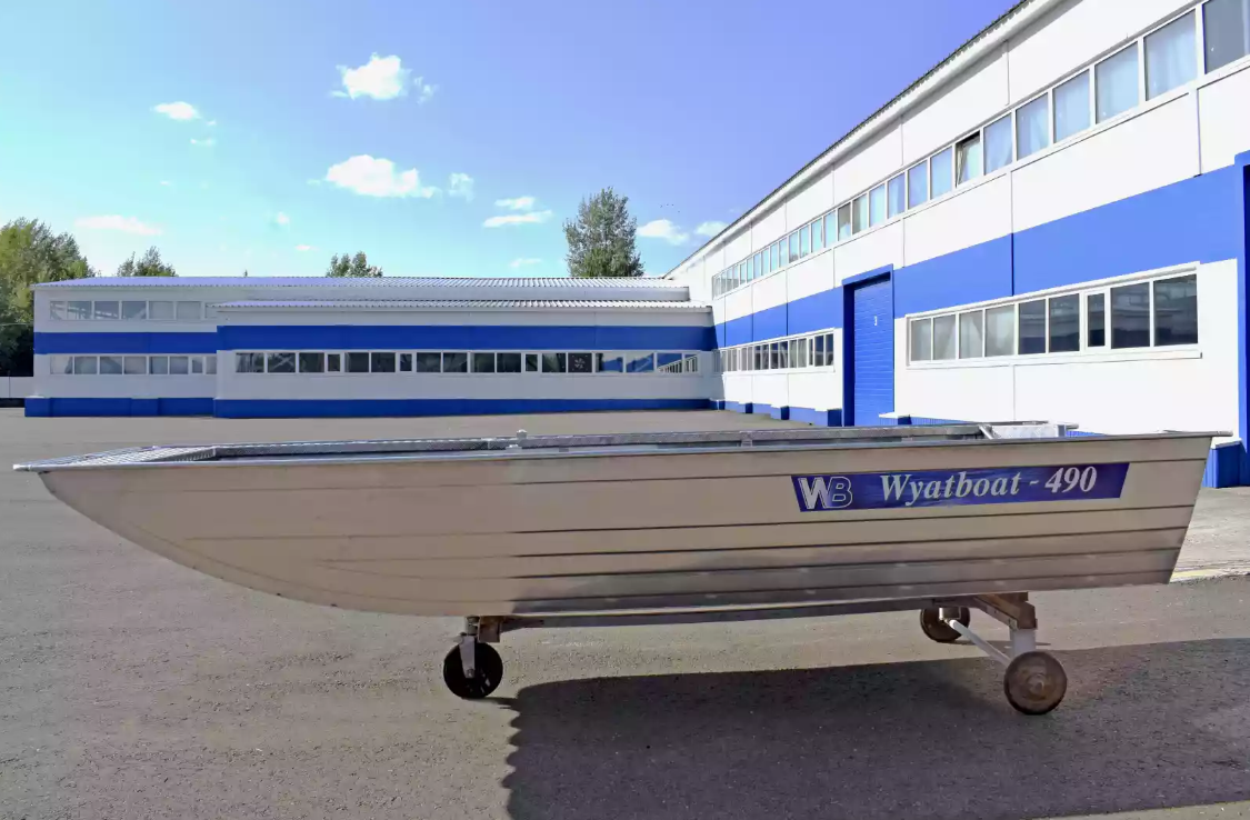Алюминиевая лодка Wyatboat-490 Jonboat в Армавире