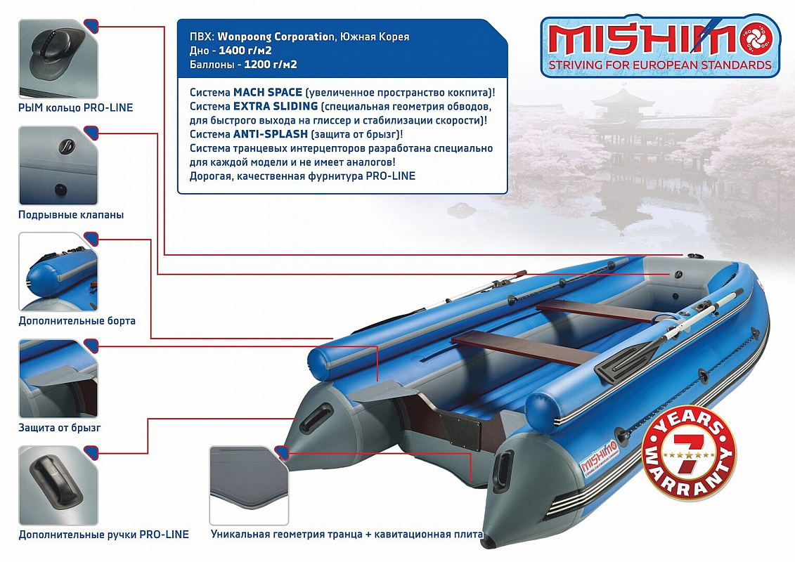 Лодка MISHIMO FAMILY LITE DF 370 в Армавире