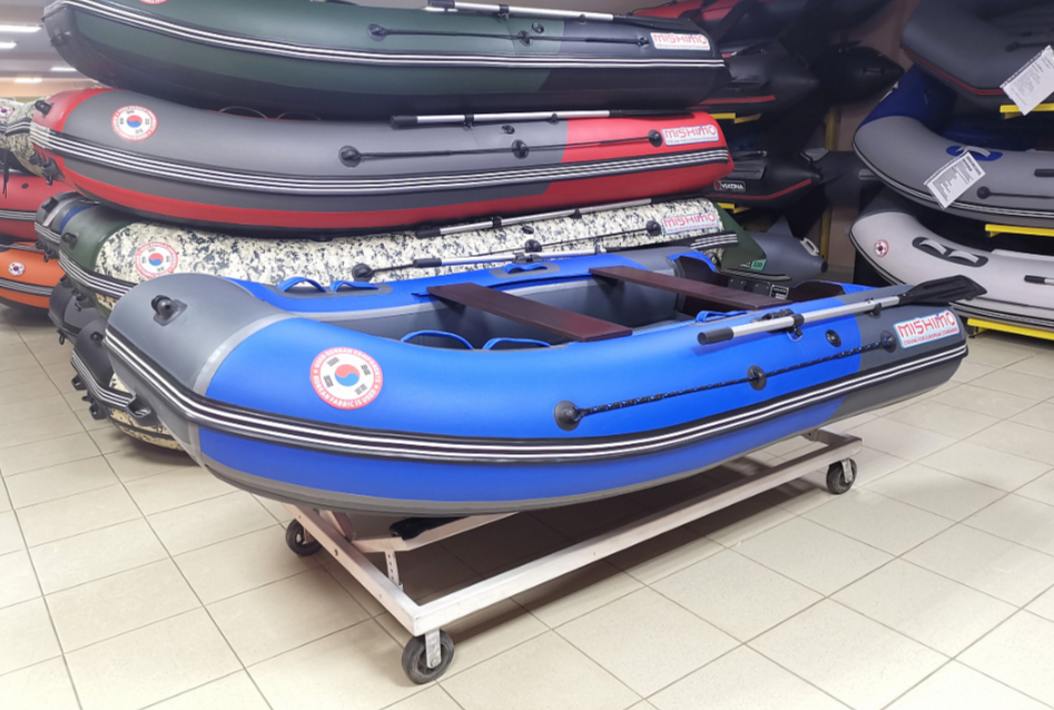 КОМПЛЕКТ Лодка MISHIMO PRO 350 + ЛОДОЧНЫЙ МОТОР MARLIN MP 9.9 (20) AMHS PRO в Армавире