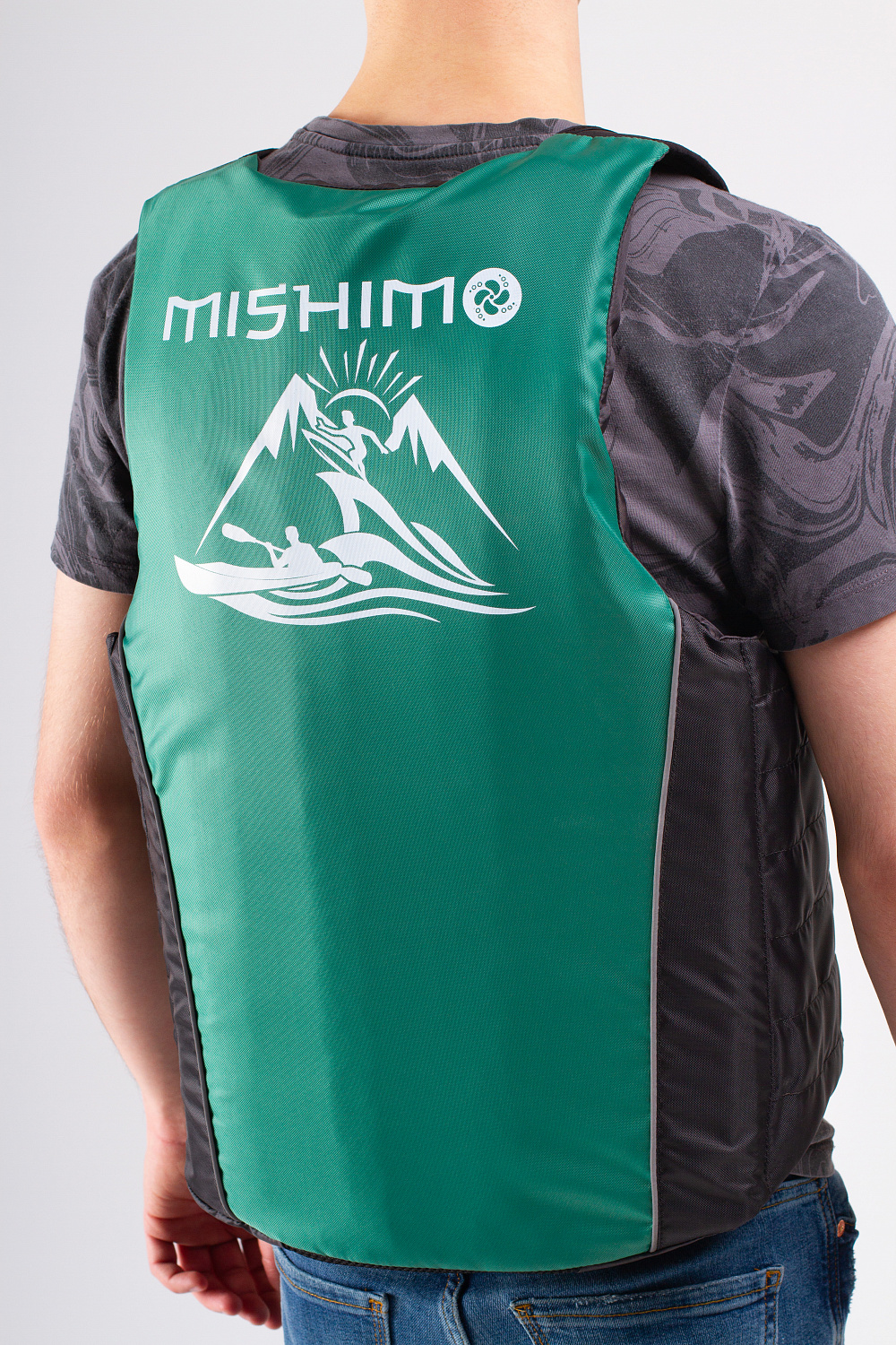 Жилет спасательный MISHIMO PRO Премиум качества Черно-зеленый в Армавире