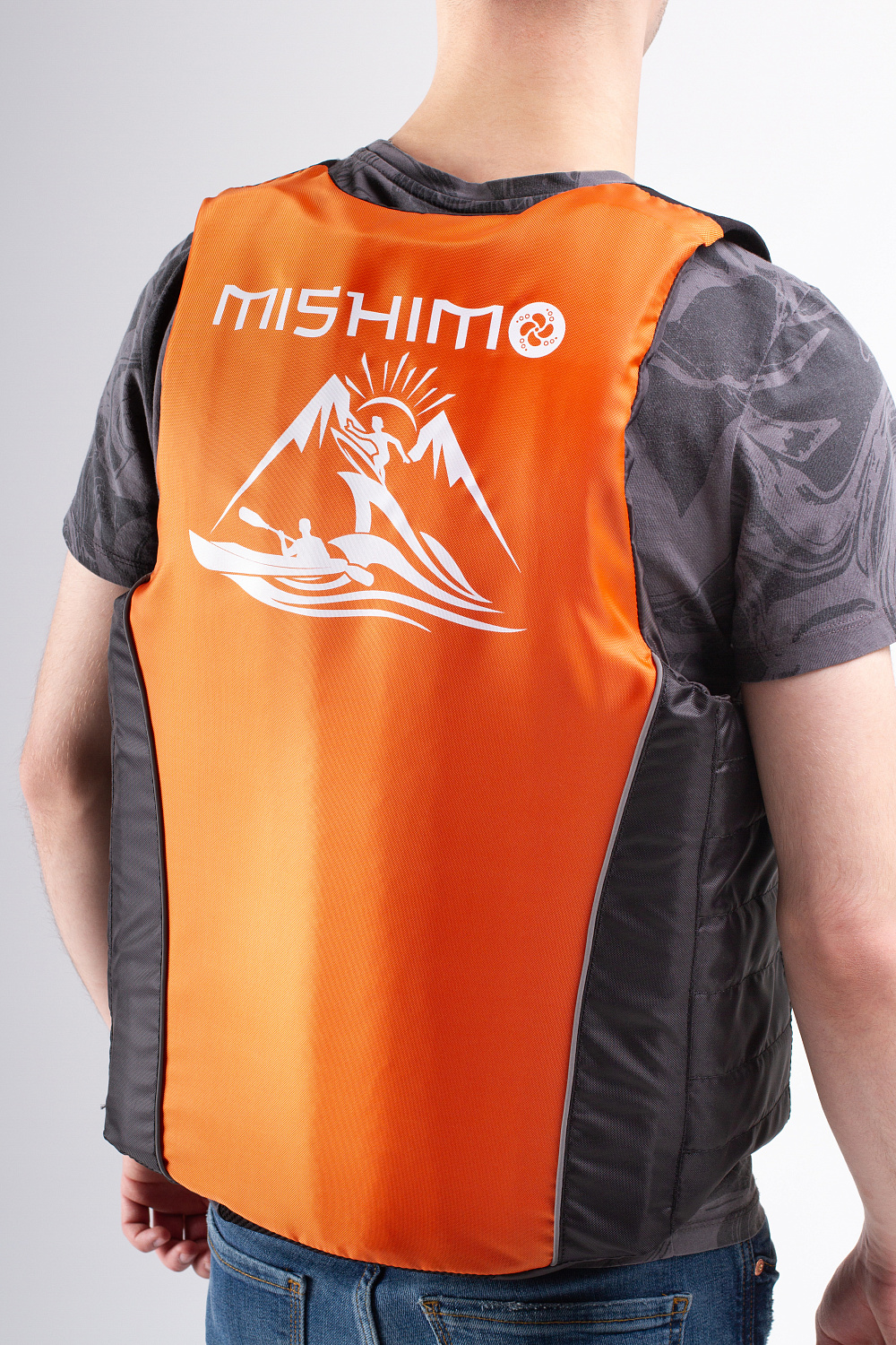 Жилет спасательный MISHIMO PRO Премиум качества Черно-оранжевый в Армавире